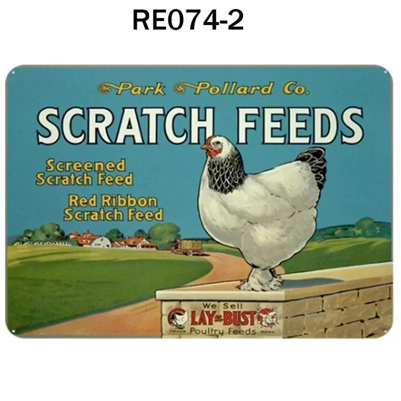 Happy-Hens Fresh Eggs Metal Tinplate Poster Chickens Farm Shop Poster Vintage Restaurant Wall Decor Retro Plaque Signs 20*30cm