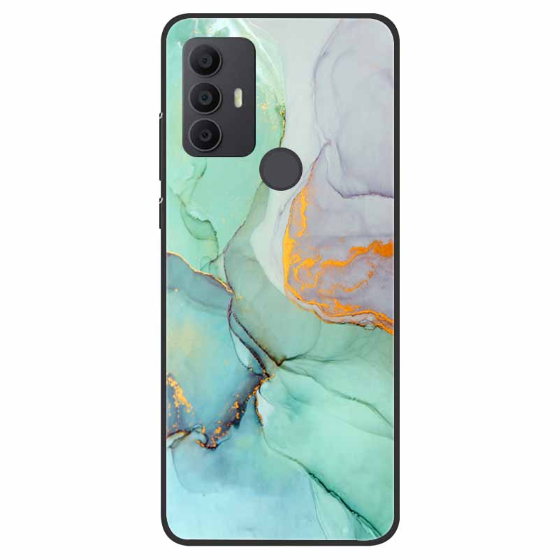 For TCL 30 SE Case Silicone Starry Space TPU Soft Back Cases For TCL 305 Cover Marble Painted for TCL 30SE TCL305 Fashion Bags