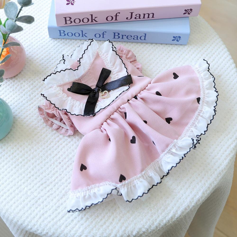 Cute Pet Puppy Clothing Breathable Dog Fluffy Skirt Stylish Dog Princess Dress  Birthday Party