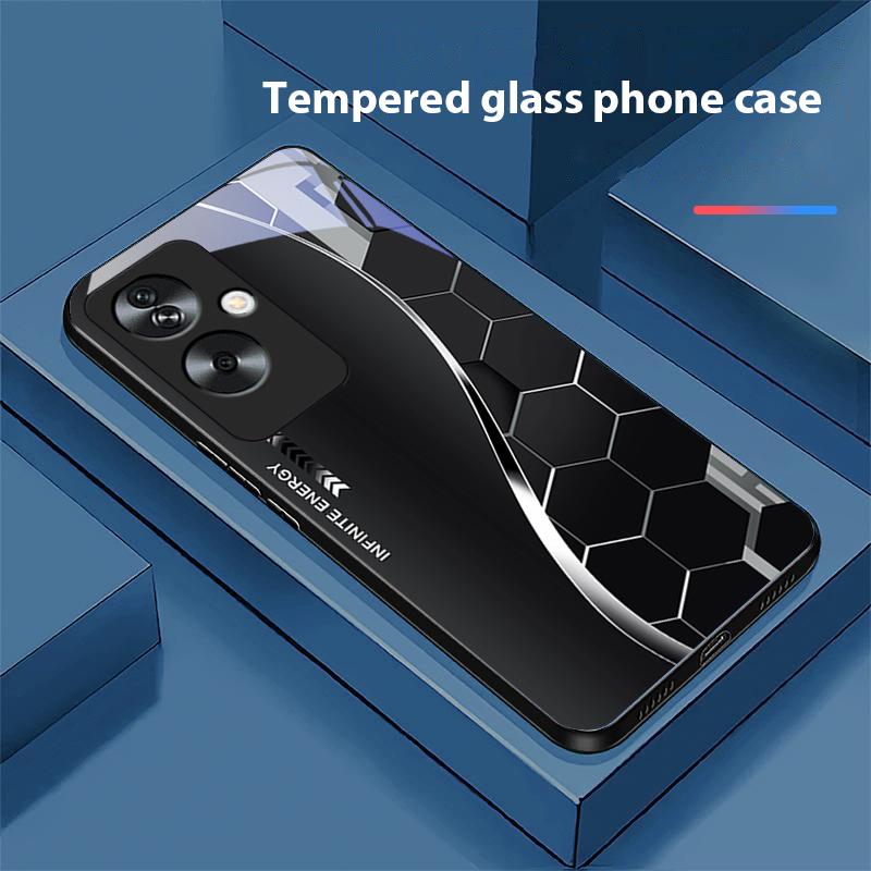

Научно-фантастический Серебристо-белый Для Oppo A79 5G 58 78 74 60 4G Reno 11F Realme GT 6 11 Note 50 10 C55 X2 Закаленное Стекло Черный Чехол для Телефона For OPPO A60 4G