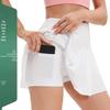 Jupe de sport plissée à séchage rapide et anti-exposition pour la course, le yoga, le tennis, le badminton et le golf