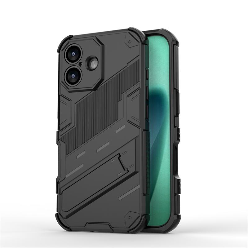Phone Holder Case For iPhone 17 Case Shockproof Anti-knock Armor Full Back Cover For iPhone 17 Case For iPhone 17 Air 17 Pro Max