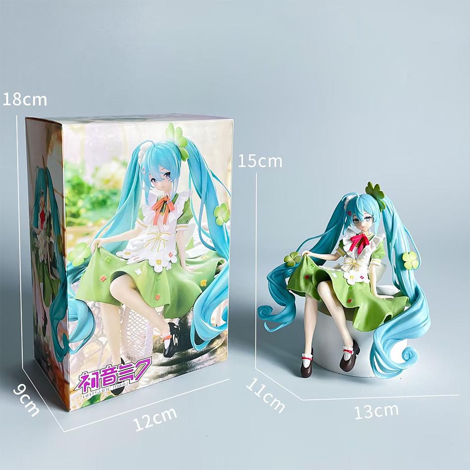 Animation Anime Schönes Mädchen Hatsune Miku Handgefertigt Hatsune Miku Hatsune Miku Niedlich Handgefertigt PVC Modell Dekorationen