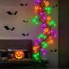 Xiaomi 1pc Halloween Spooky Black Willow Vine String Lights 54 LED Hanging DIY Indoor Decorative Lamp For Home Bedroom Table Bar Decor