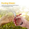 Labor-saving Garden Scissors Stainless Steel Spring Gardening Tree Pruning Shears Pruner Cutting Tool with Safety Buckle