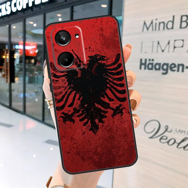 Albania Albanians Flag Case For Realme 15 Pro 14 13 11 12 Pro Plus GT7 GT6 C55 C51 C53 C35 C33 C61 C65 C67 C71 C75