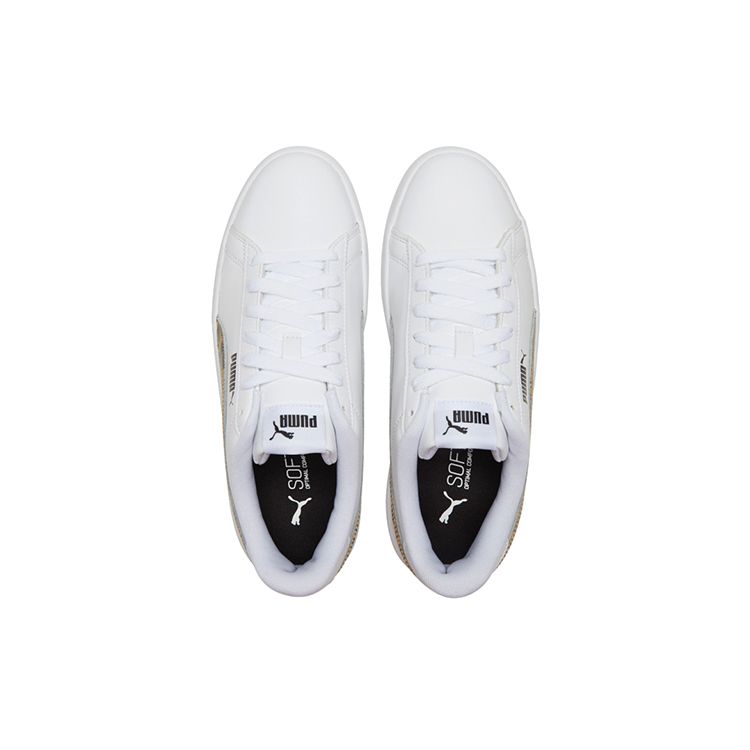 Puma Platform Durable Low-Top Sneakers Women Sneakers White Black 384894-02