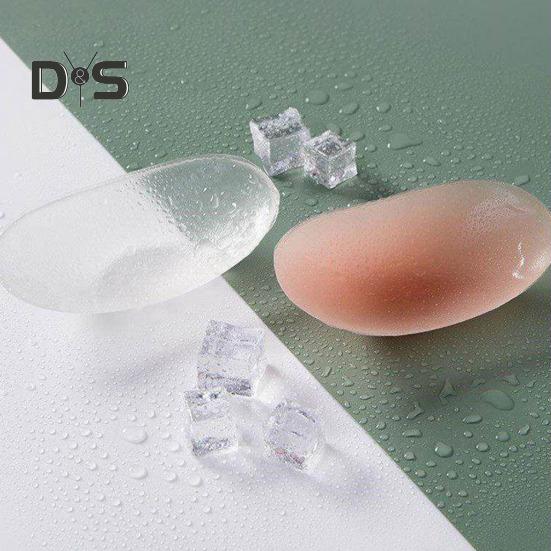 1 Pair Shoulder Pads for High Low Shoulders 3D Self Adhesive Silicone Anti-Slip Sponge Shoulder Push-up Pad Sweat-proof Smooth Curves DIY Clothes