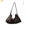 Sac Hobo Cuir de Vachette Doux Couche Supérieure 2026 Décontracté Quotidien Trajet Épaule Unique Cabas Cuir Véritable Porté en Travers Femmes