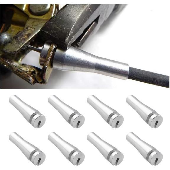 Zipelo 8 концов Тросик замка двери Комплект для ремонта, Замена комплекта тросиков замка задней двери автомобиля, Алюминиевый наконечник защелки, Автомобильные аксессуары