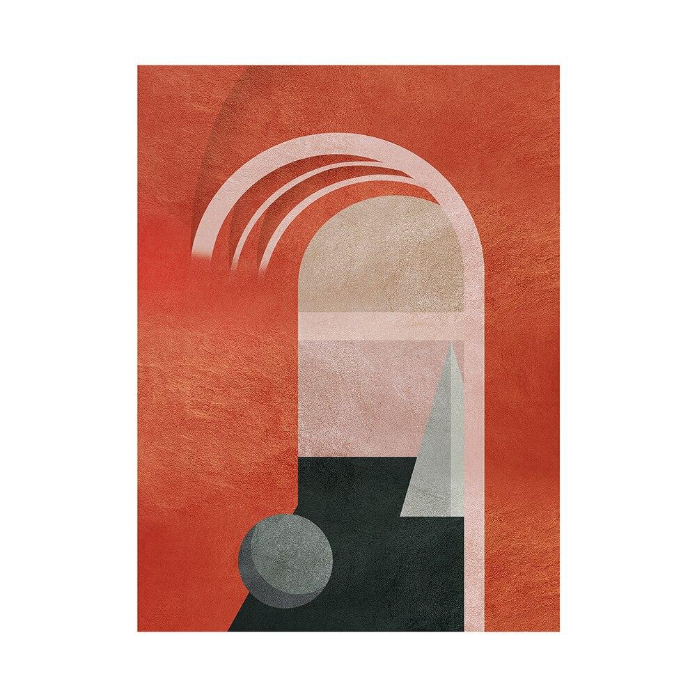 Abstract Geometry Decorative Paintings Nordic Luxury Woman Posters and Prints Wall Art for Living Room Porch Decor