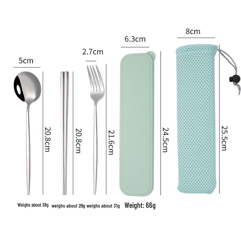 

Ru Han 3-Piece Portable Stainless Steel Cutlery Set