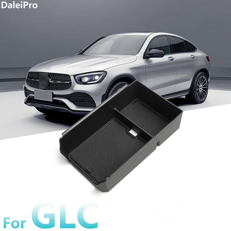 For Mercedes-Benz GLC 2023 2024 2025 X254 Armrest Storage Box Silicone Center Console Tray Cup Holder Modification Accessories