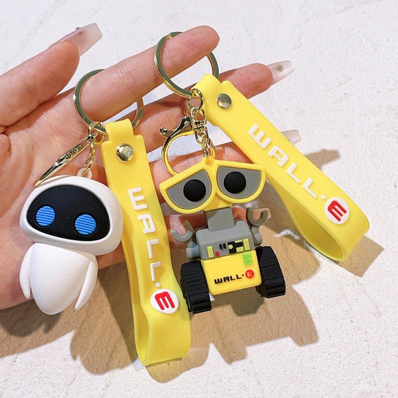 Cute Cartoon Robot Mobilization Keychain Walli Eva Keychain Men And Women Bag Pendant Children'S Birthday Gift Christmas Gift