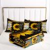 Yellow 3pc Sunflower Bedding Sets Quilt Sunflower Comforter Set Yellow Bedding Sets Western Bed Comforter Set Boho Comforter Set