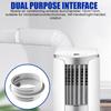 Portable Air Conditioner Hose Connector AC Exhaust Hose Adapter for 5.1/ 5.9Inch Leak-Proof Replacement Extender Mount Adapter