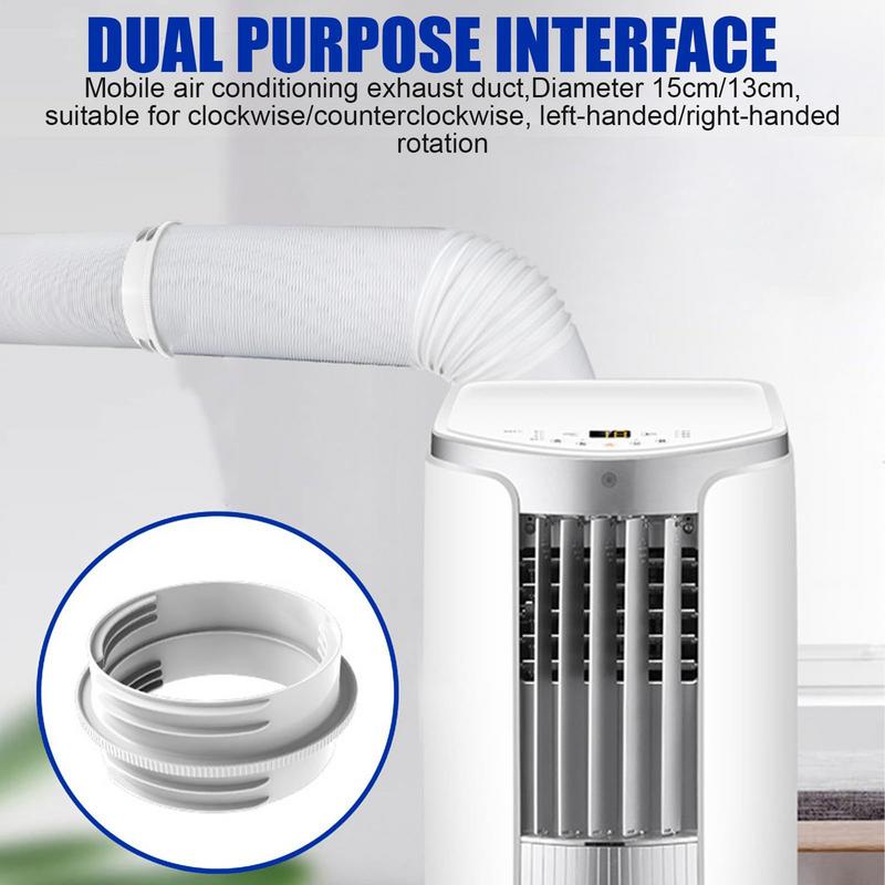 Portable Air Conditioner Hose Connector AC Exhaust Hose Adapter for 5.1/ 5.9Inch Leak-Proof Replacement Extender Mount Adapter