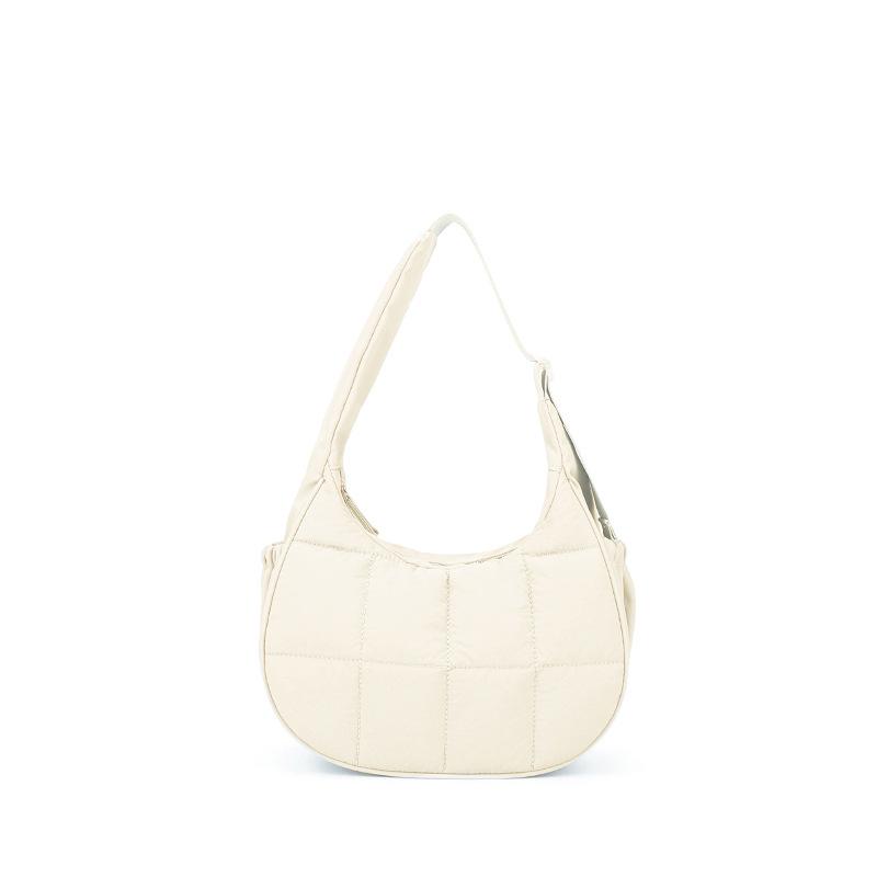 Nylon zipper women's shoulder hand-held underarm bag, high-end sense work commuter versatile bag