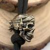 Pirate Skull Brass Knife Bead Outdoor Tool Pendant DIY Keychain Woven Bracelets Accessories Lanyard Charms