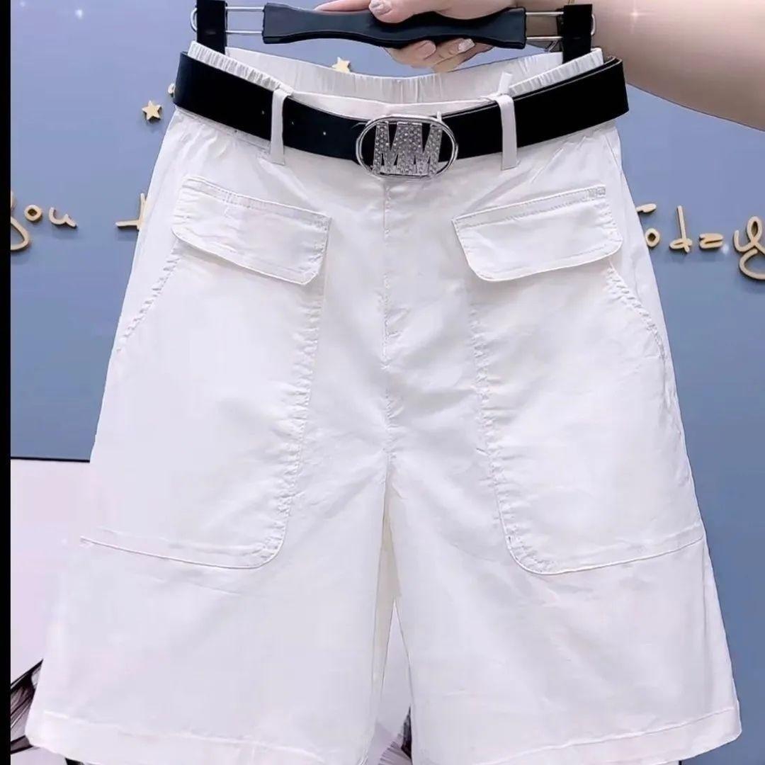 

Stylish A-Line Five-Point Washed Cotton Shorts for Women - Versatile Summer Casual Hot Pants 3XL 67.5-75 kg