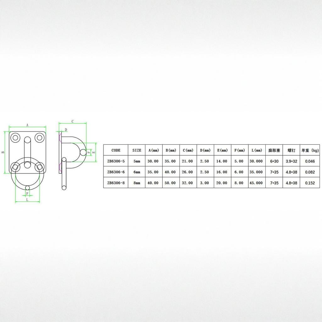 Chromium Metal Eyes Plates Forceful Fixing Mounts Wall Ceiling Hanger Suspension Hook for Hammocks Shade