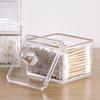 Acrylic Stackable Storage Box Dustproof Makeup Cotton Pads Cotton Swabs Dispenser Desktop Cosmetic Jewelry Cases Organizer