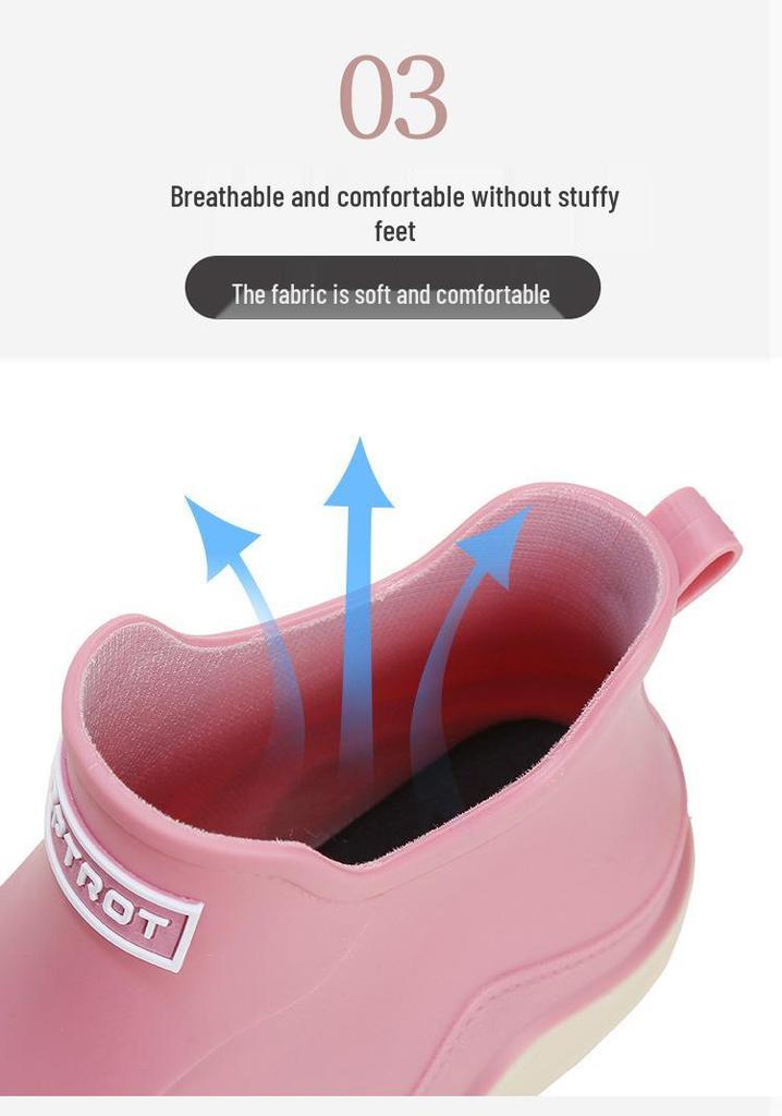 Unisex Frühjahr 2024 Wasserdichte Knöchel-Gummistiefel - Abriebfest, Rutschfest, Leichte Gummischuhe für die Küchenarbeit