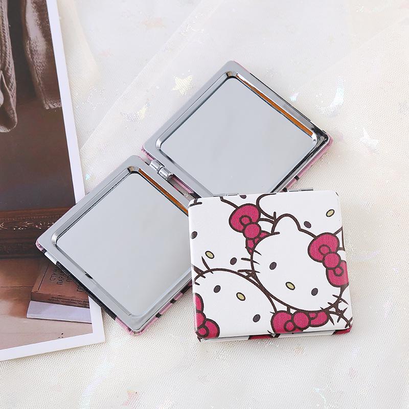 Sanrio Portable Foldable Makeup Mirror - Cute Cartoon Handheld Touch-Up Accessory