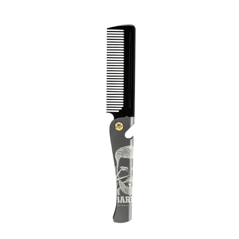 Multifuncional Folding Comb Men Beard Styling Combs Anti Static Portable Mustache Comb Multifunctional Hairdressing Tools