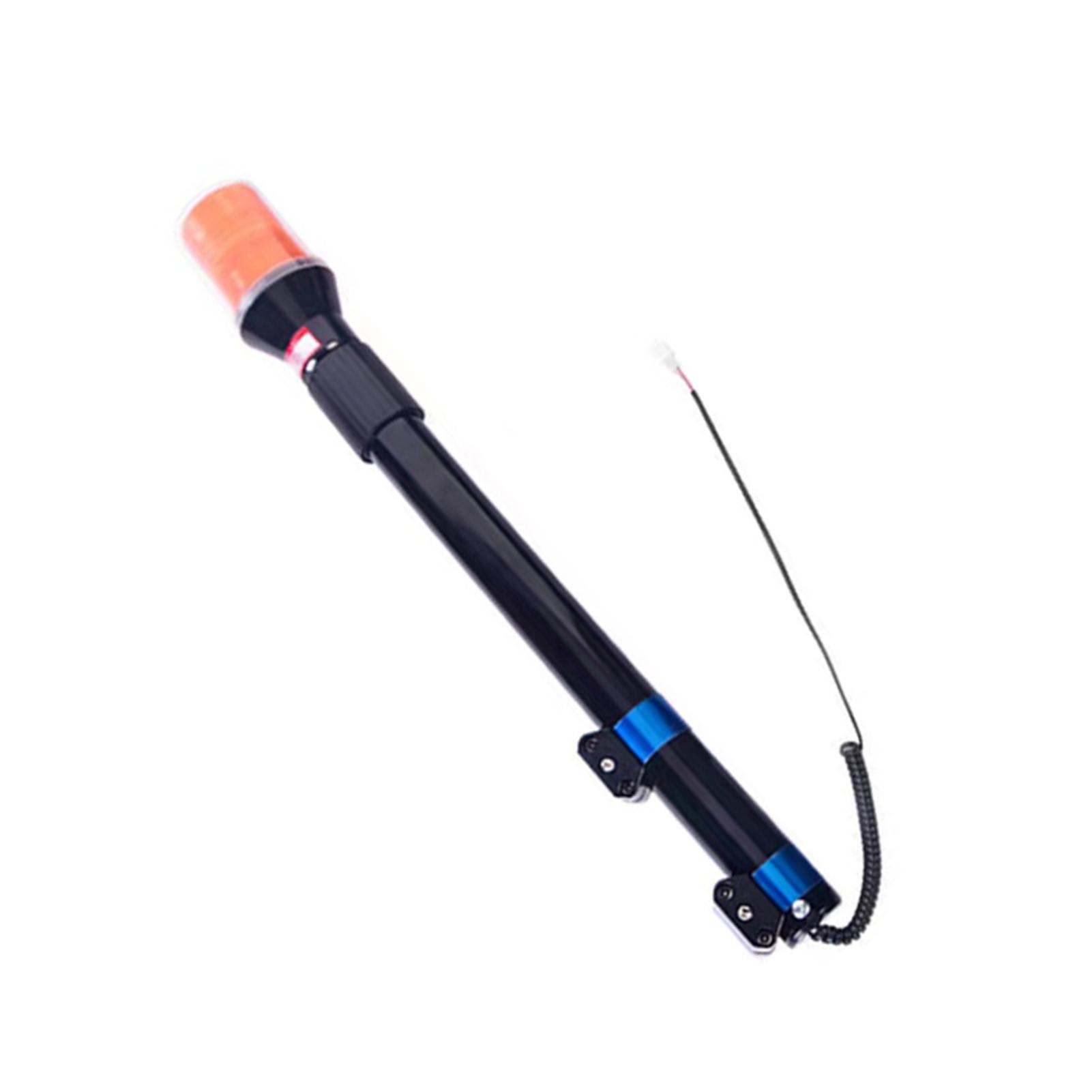 

Motorcycle Rear Pole Light Rain Proof Adjustable Height Motorbike LED Flash Rear Pole Light Yellow жёлтый