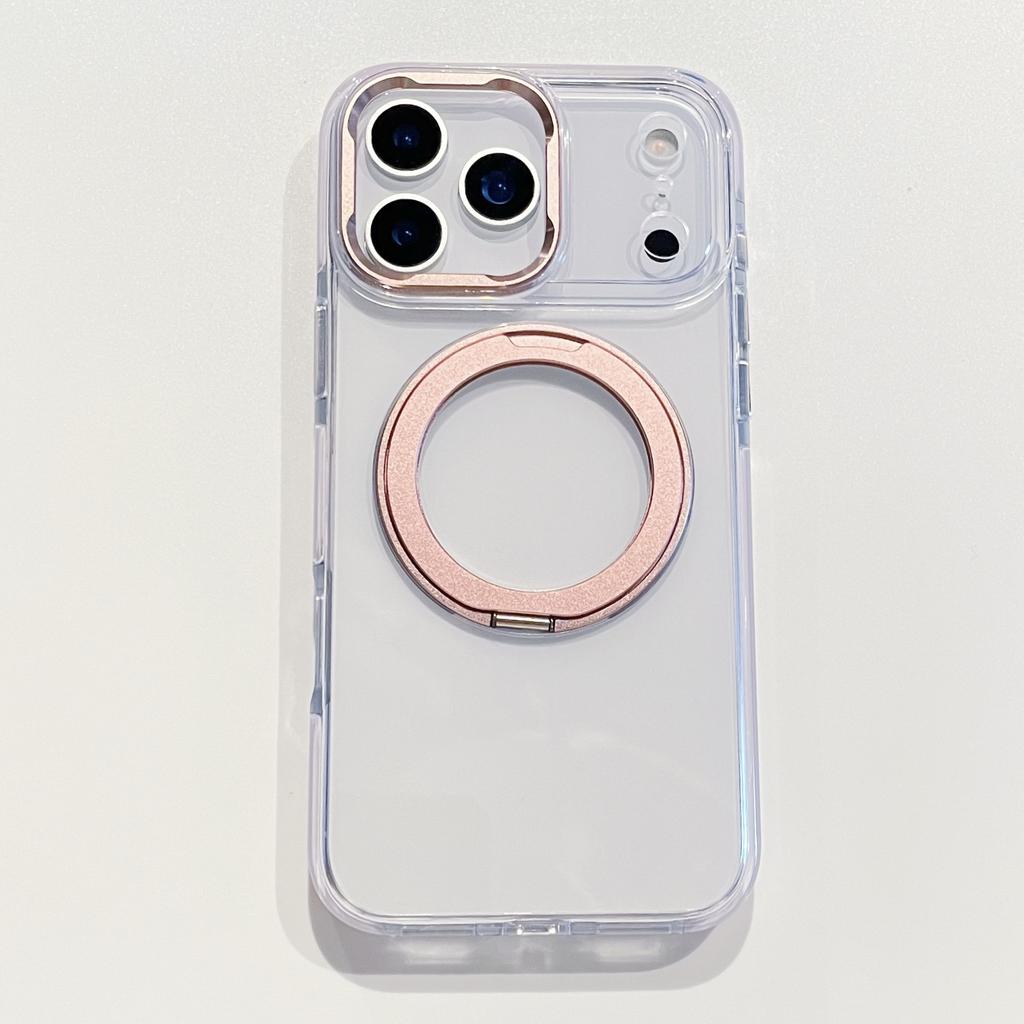 Eiskristall Zweifarbiger 360 Grad Drehständer ist geeignet für iPhone 17 Promax Handyhülle und Apple 16 Magnetische Schutzhülle