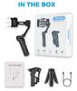 Wireless Control Handheld Gimbal Mobile Phone Selfie Stick With Shutter Manualwired Control Gimbal Stabilizer With Light