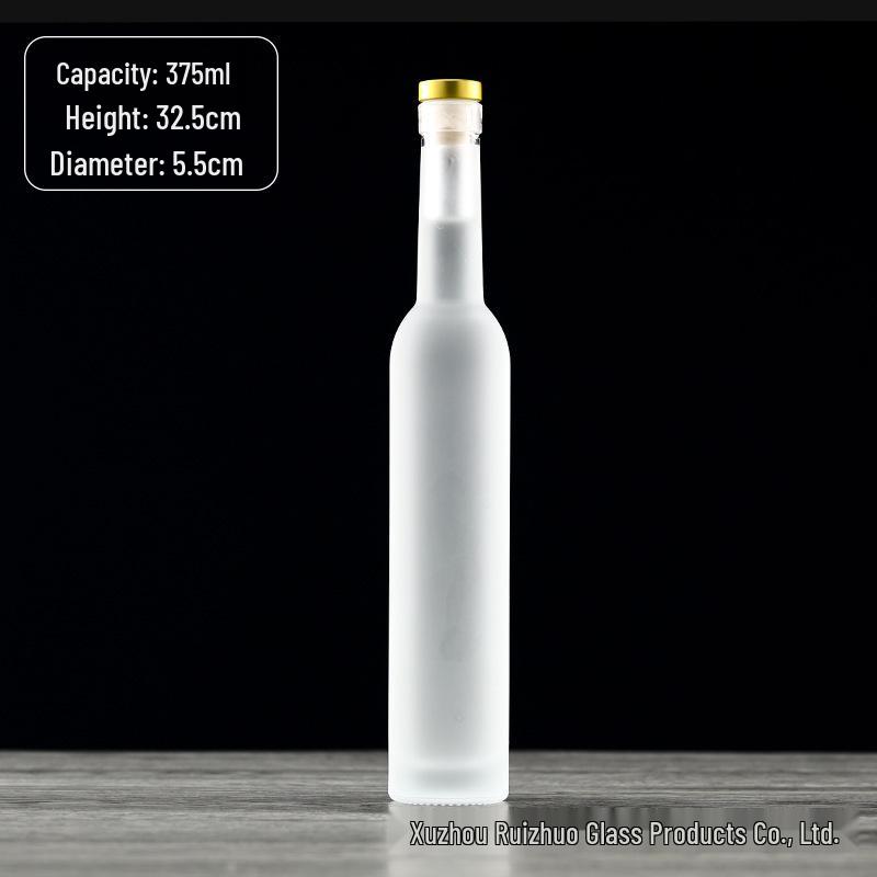375ml High-Grade Frosted Glass Bottle for Vodka, Ice Wine, or Red Wine
