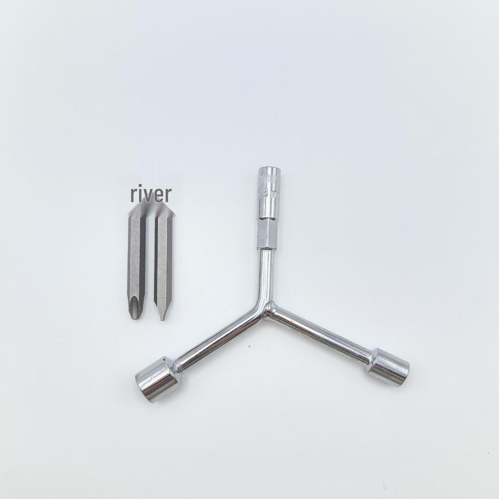 Royal Washing Machine Disassembly Tool: Pulsator & Inner Tub Repair, Three-Prong Socket Screwdriver, Clutch Wrench.