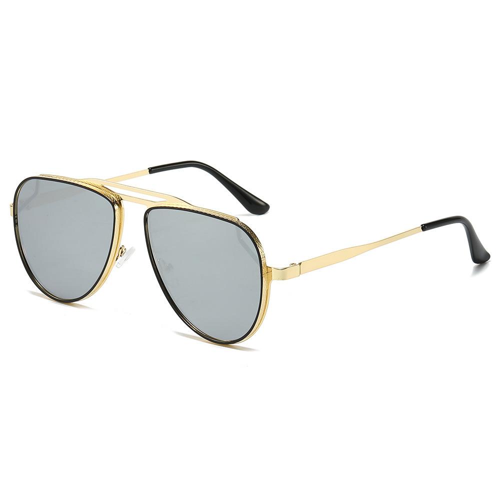 New Luxury Hollow Leopard Gradient Women Sunglasses  Double Framed Mirror Frame Fashion Leisure Sports Men Sun Glasses Uv400