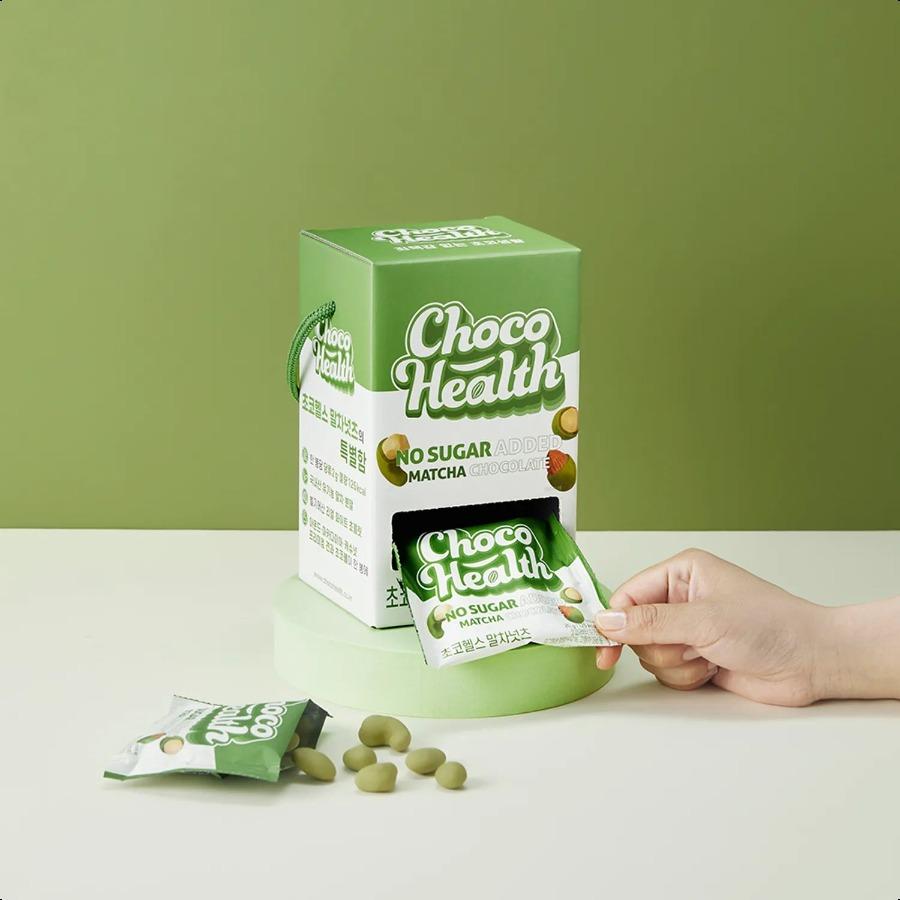 ChocoHealth Matcha Nuts Mix Nuts Chocolate Ball 25g 10 Packs Mix Nuts Chocolate