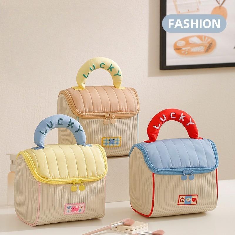 Cute Cottage Trendy News - Favorite Cloud - Feel Cosmetic Bag Travel Bag Soft Cute Portable Storage Bag Large - Capacity Household Storage Bag