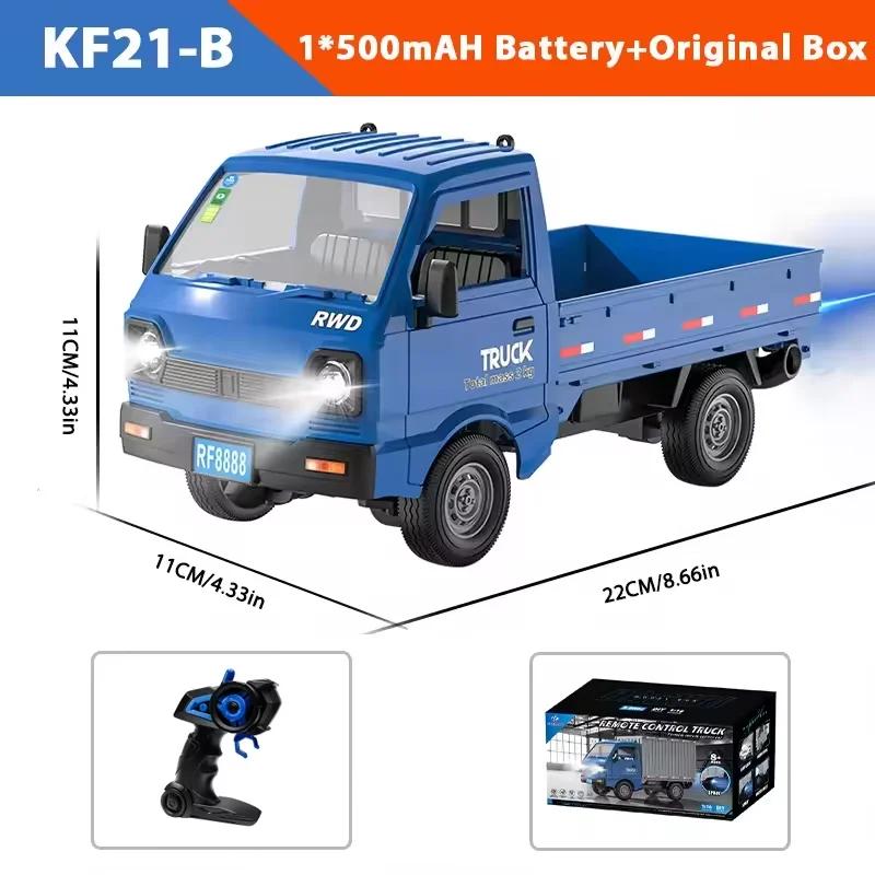 KF21 Remote Control Car 1:16 Scale 2.4GHz Drift Climbing Truck With Spray Lights Kids Boys Gifts Off-Road Toys For Outdoor Play
