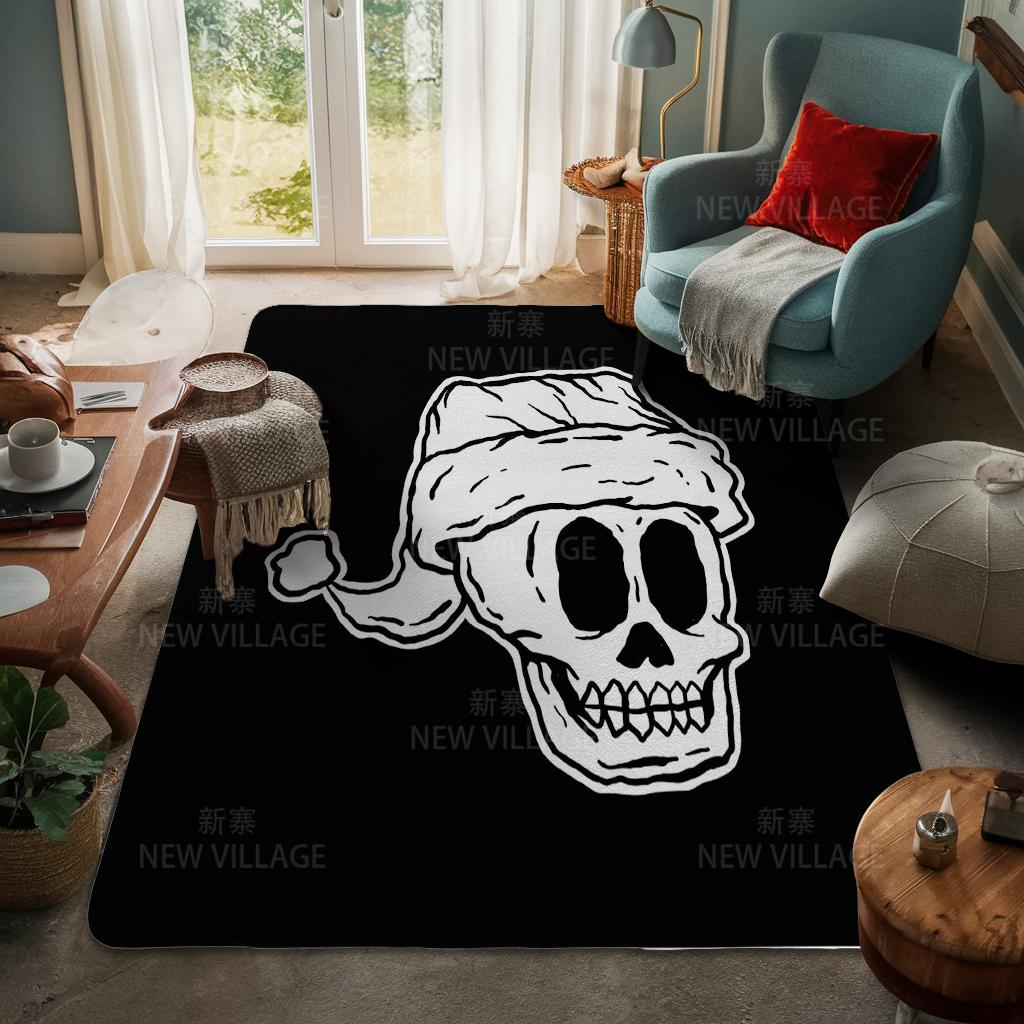 House Entrance Carpet Home Door Mat Living Room Bath Foot Bathroom Non-slip Water Absorption Rugs Bath Merry Christmas Winter