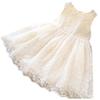 Mädchenkleid Sommerkleid Ärmelloses Kleid Kinder Spitzen Gaze Kleid Sommerstil Baby Prinzessinnenkleid