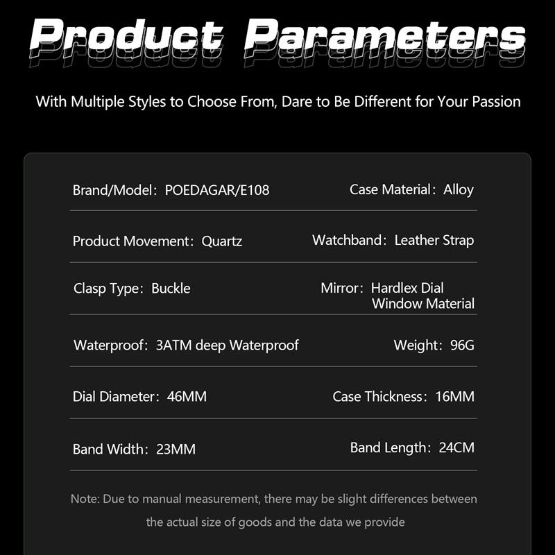 Luxury Men Watch Luminous Week Date Dual Time Display Digital Man Clock Alarm Electronic Men's Quartz Watches