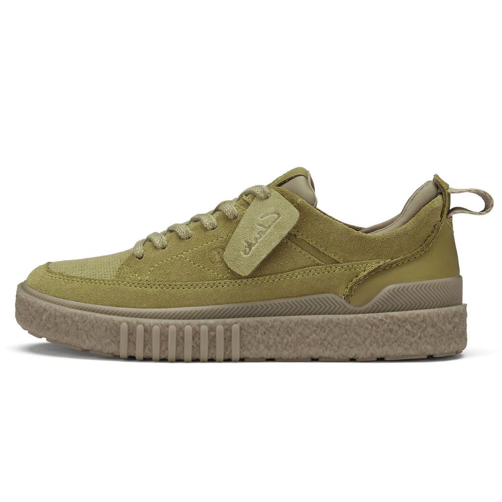 Clarks Two-Layer Cowhide Street Sports Casual Low-Top Skate Shoes Men sneaker Green 261761847