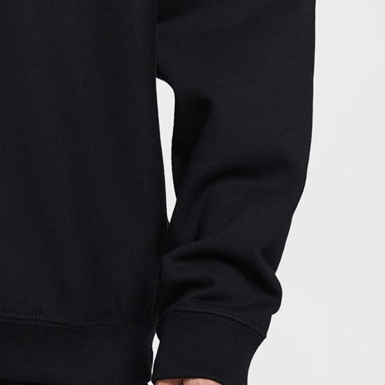 Nike Solo Swoosh Solid Color Crewneck Pullover Fleece Long Sleeve Sweatshirt Men Sweatshirt HV1087-010
