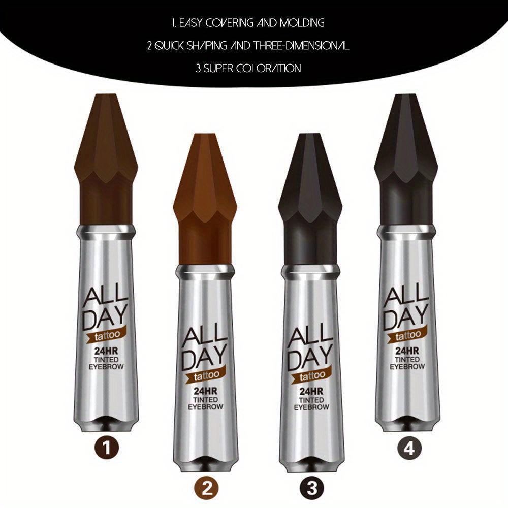 Four Eyelash and Brow Tints - Waterproof and Sweatproof, Long-Lasting - Easy To Use - Quickly Tinted for Vibrant Color