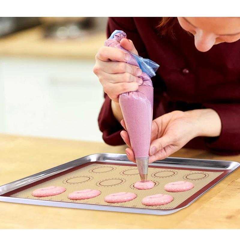 Macaron Silicone Baking Mat Pad Liner for Bake Pan Non-stick Heat Resistant  Kitchen Oven Dough Rolling Pastry Tool Accessories