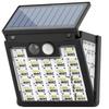 56LED/72/108/117COB Solar Split Wall Lamp 3-mode Outdoor Waterproof Motion Sensor Garden Emergency Street Lamp Remote Control Wall Lamp