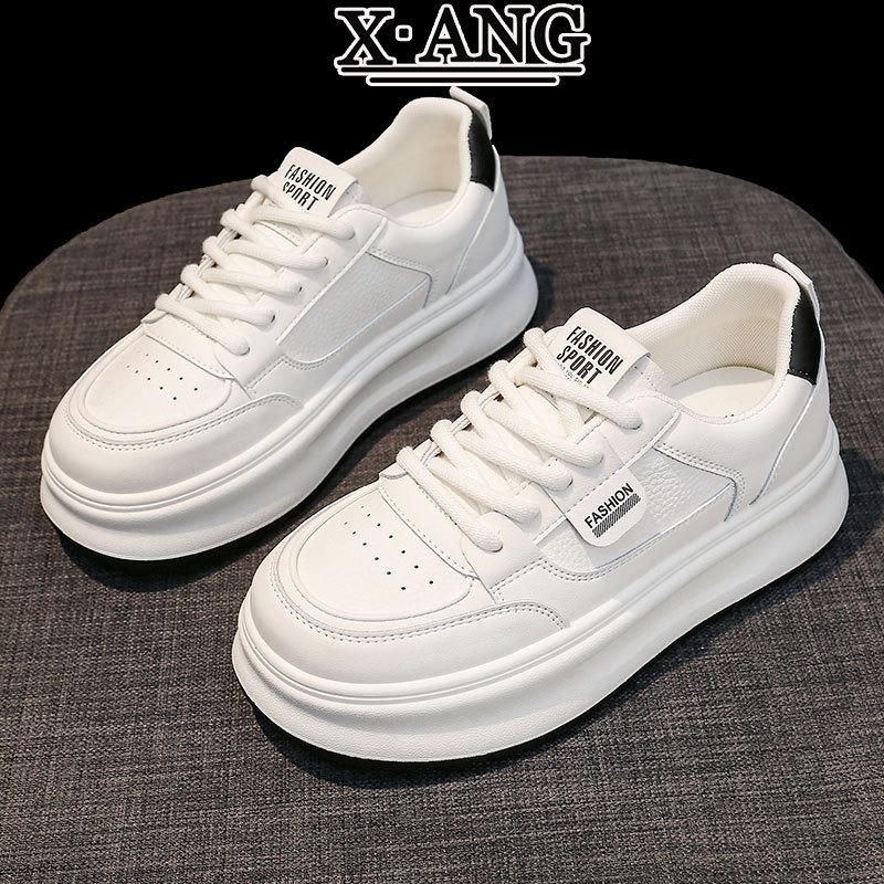 

Leather board shoes women s thick-soled heightening little white shoes children s spring and summer new breathable versatile casual sports shoes 40