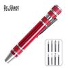 8-in-1 Aluminum Alloy Pen Screwdriver Set with Phillips and Flat Head Tips