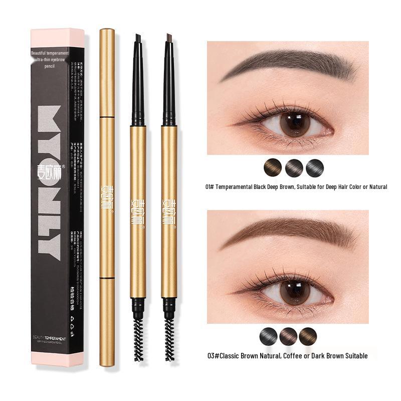 Maiolee Little Gold Dual-Ended Ultra-Fine Smudge-Proof Eyebrow Pencil