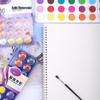 48-Color Solid Watercolor Gouache Paint Set for Beginners In Plastic Box